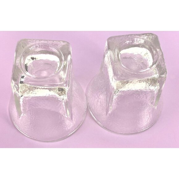 Vintage tumblers, pair of St. Regis ice cube pattern Libbey cocktail glasses - Picture 9 of 10